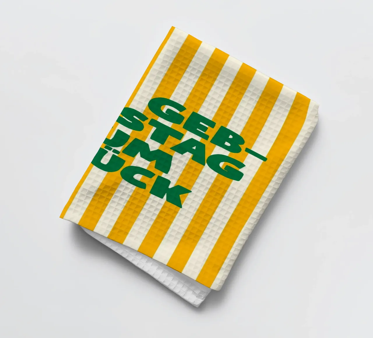 Alles Gute zum Geburtstag Happy Birthday tea towel by Attaboy Dsgn