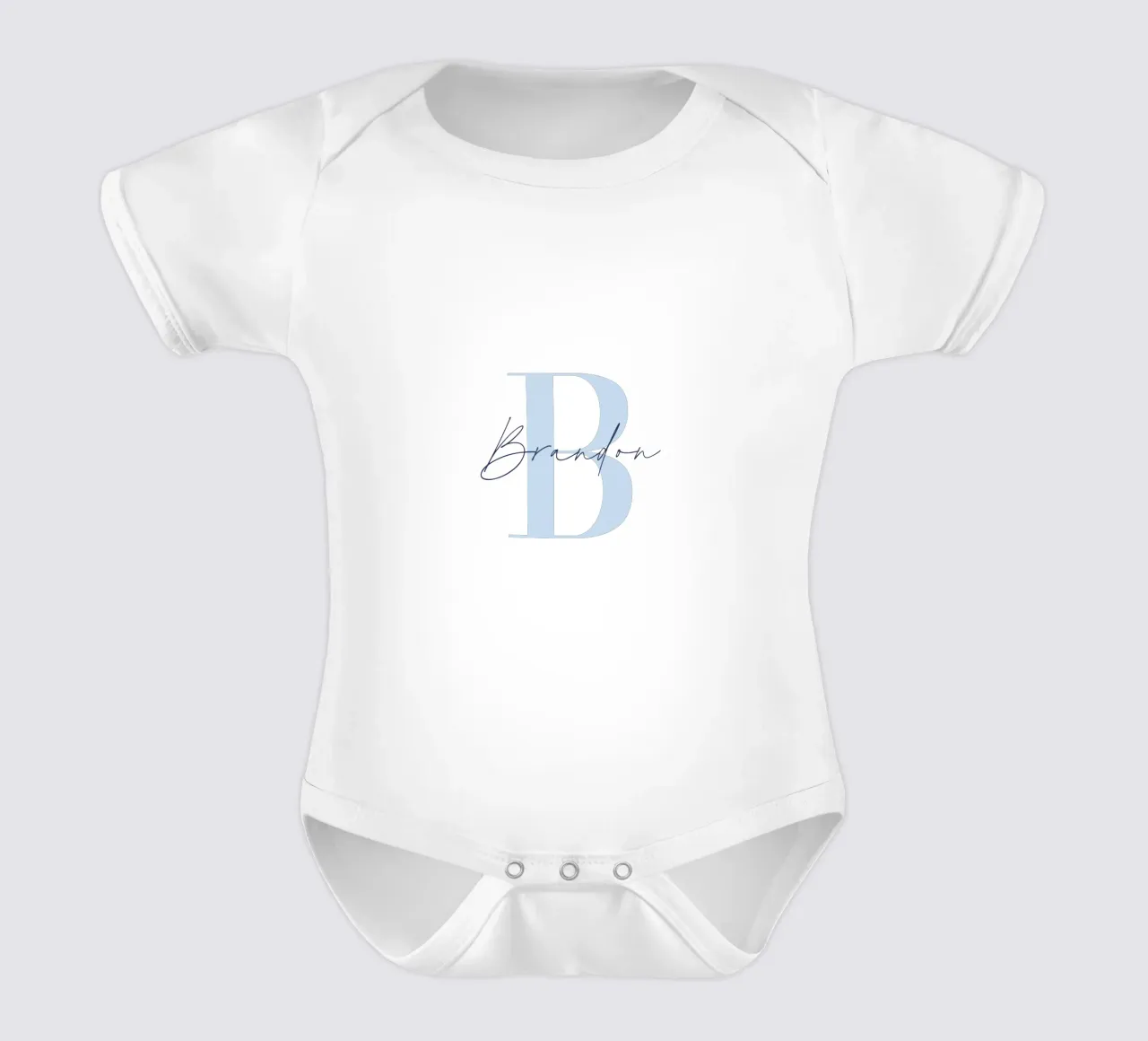 Stampa personalizzata del nome del bambino body neonato maniche corte da Prints By Ayleen