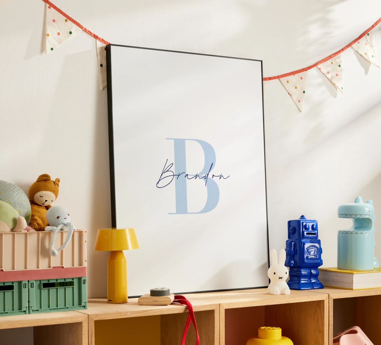Individueller Baby-Namensdruck Alu-Dibond von Prints By Ayleen