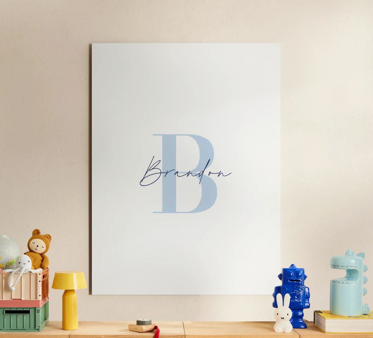 Individueller Baby-Namensdruck Alu-Dibond von Prints By Ayleen