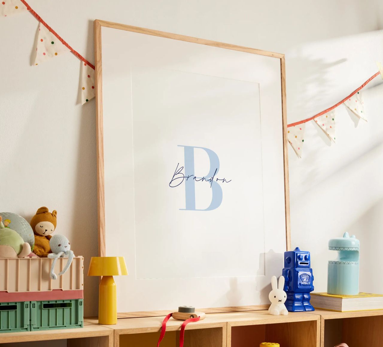 Individueller Baby-Namensdruck Poster von Prints By Ayleen