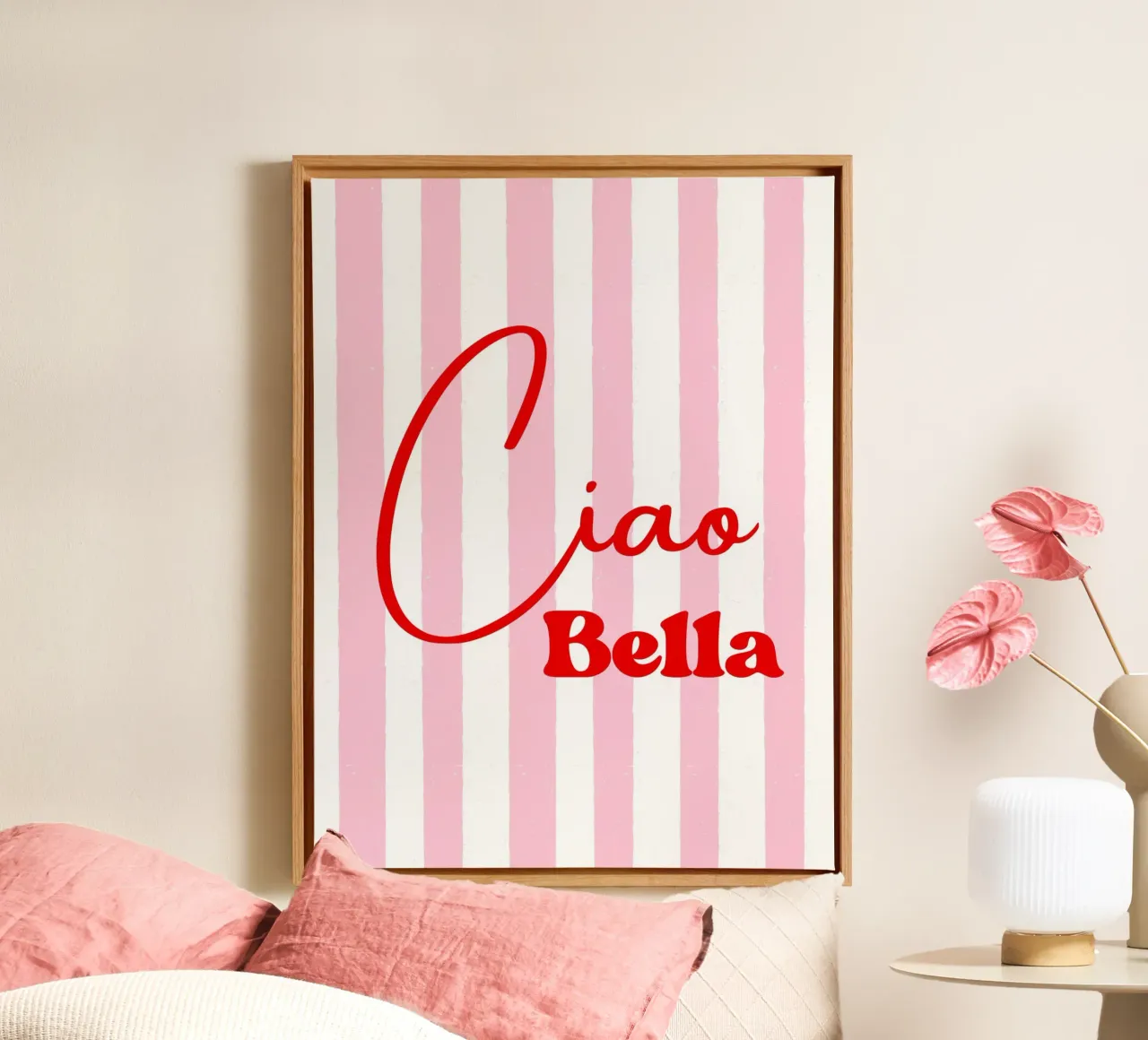 Ciao Bella tela con Cornice a cassetta da ArtDesign by KBK