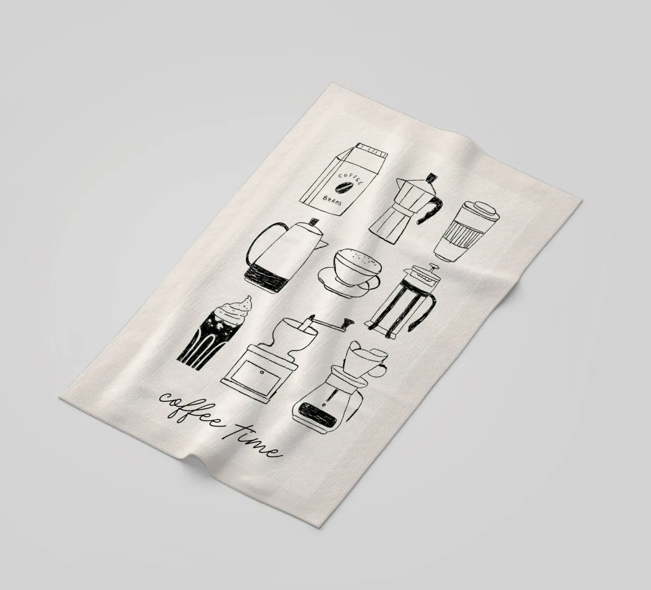 ora del caffè telo mare da ArtDesign by KBK