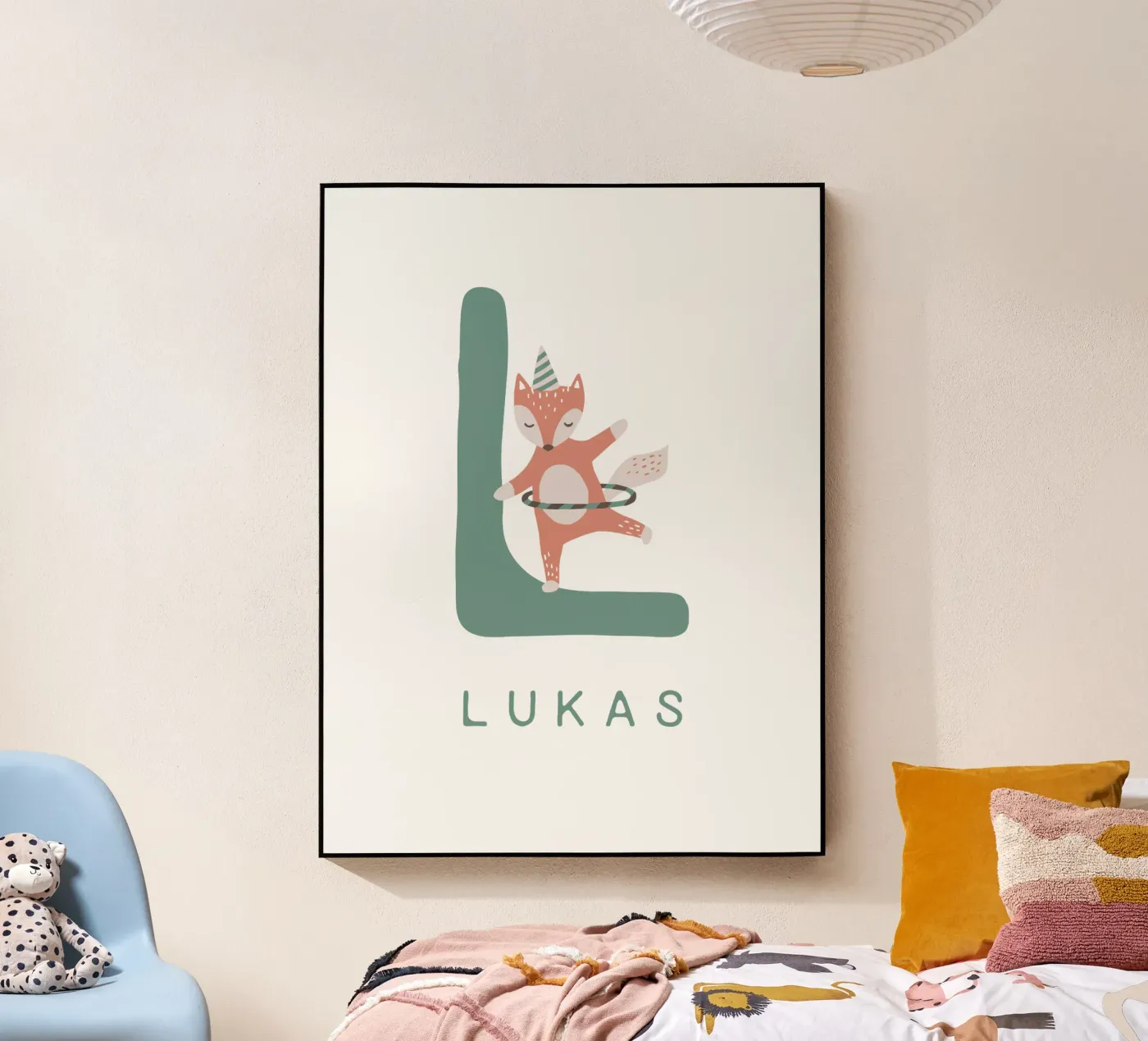 Cute Fox Acryl-Glas von Kartenliebe