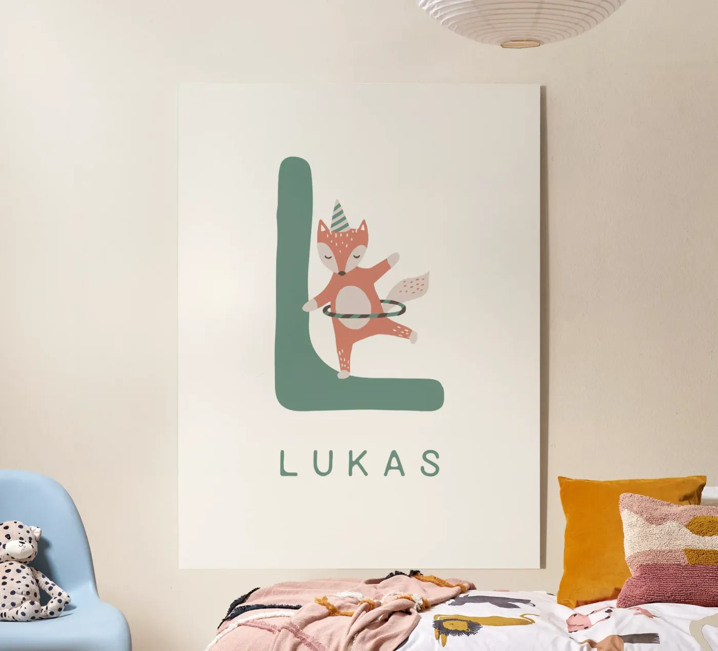 Cute Fox Acryl-Glas von Kartenliebe