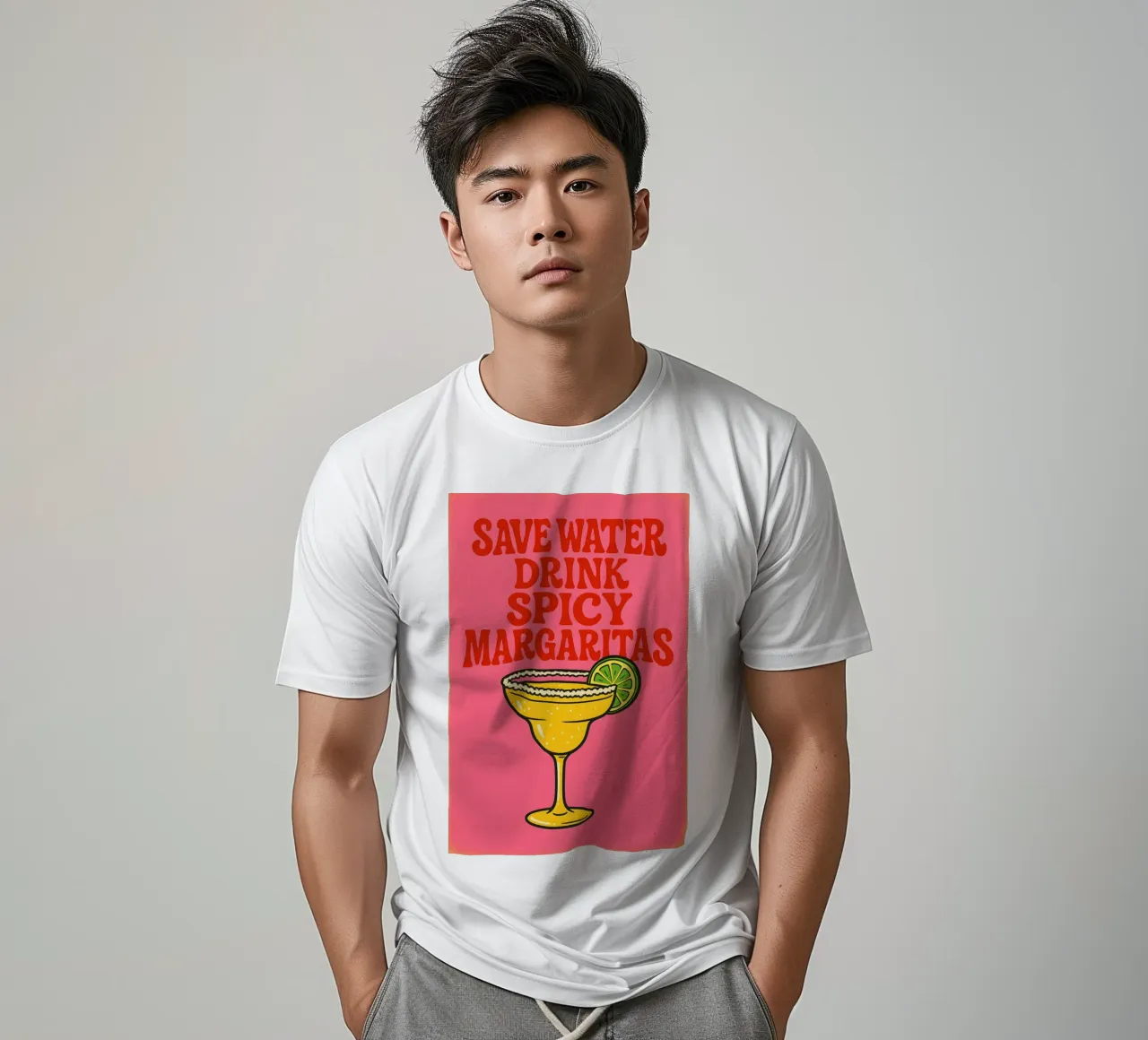 Save Water Drink Spicy Margaritas t-shirt by Wall of Whispers