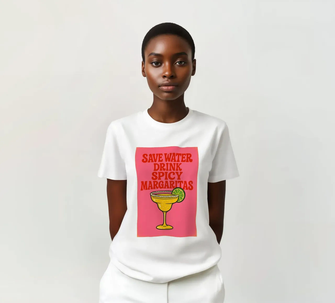 Save Water Drink Spicy Margaritas t-shirt by Wall of Whispers