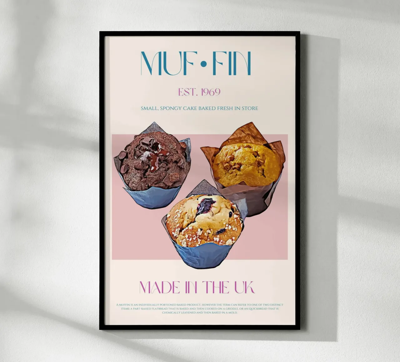 Muffin Print poster by KOKRPrints