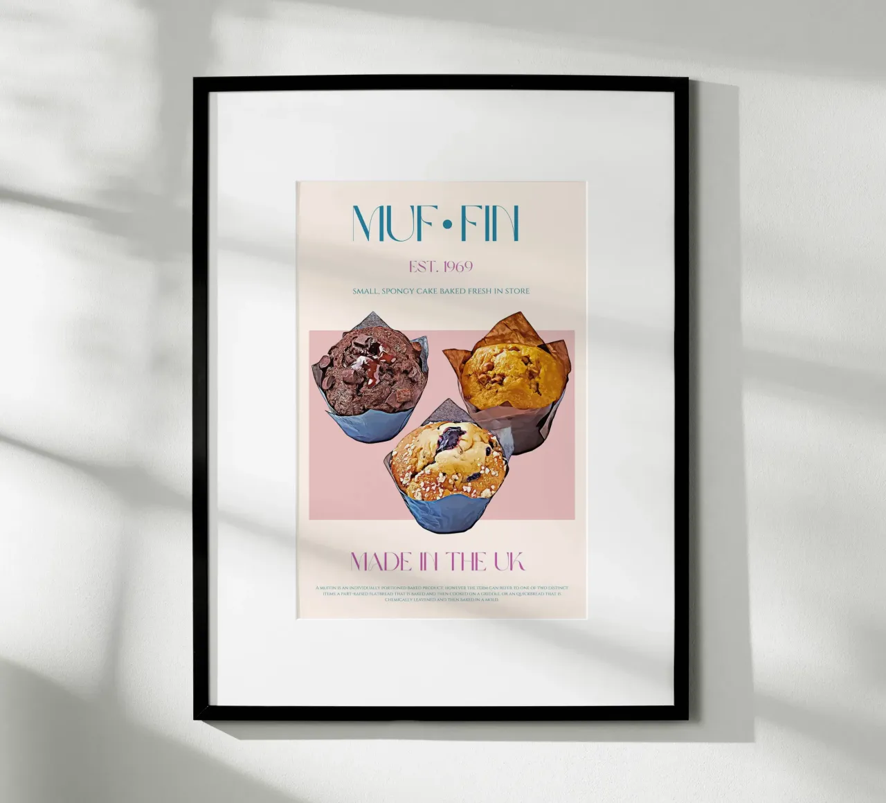 Muffin Print poster by KOKRPrints