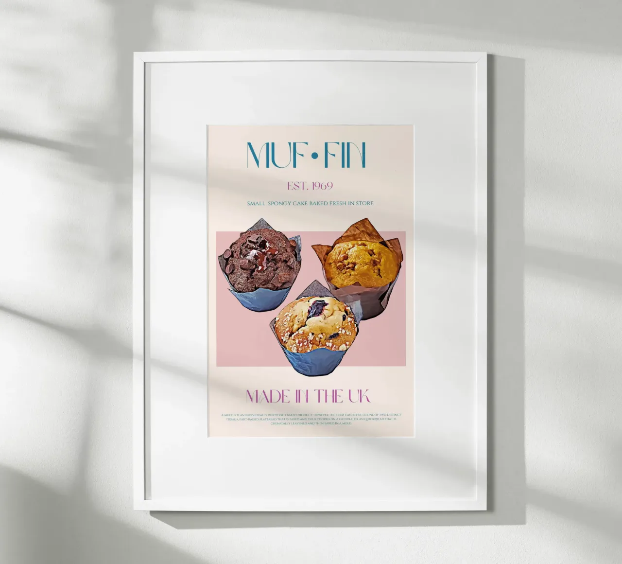 Muffin Print poster by KOKRPrints
