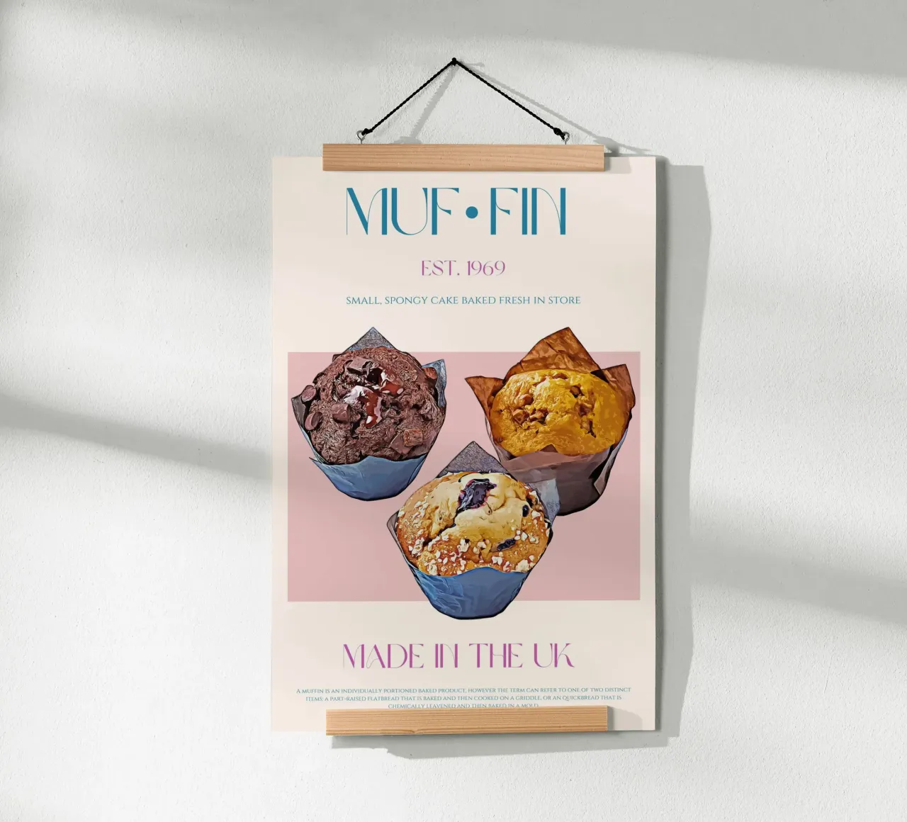 Muffin Print poster by KOKRPrints