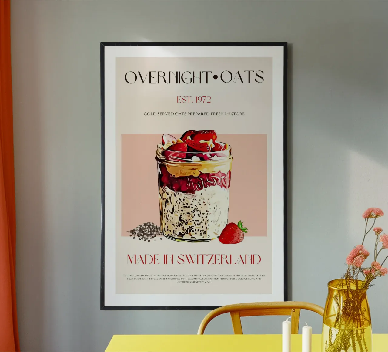 Stampa dell'avena per la notte poster da KOKRPrints