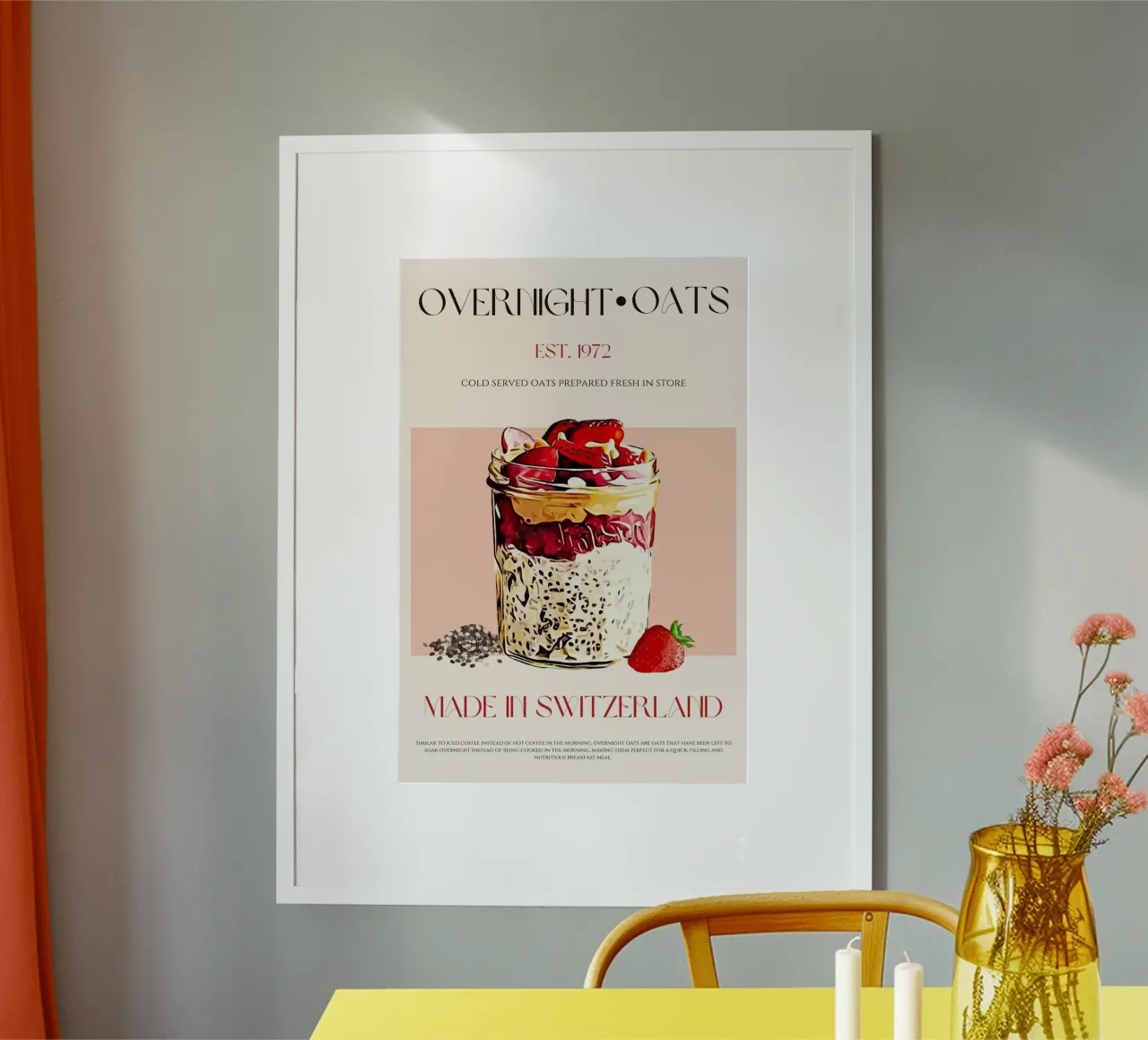 Stampa dell'avena per la notte poster da KOKRPrints