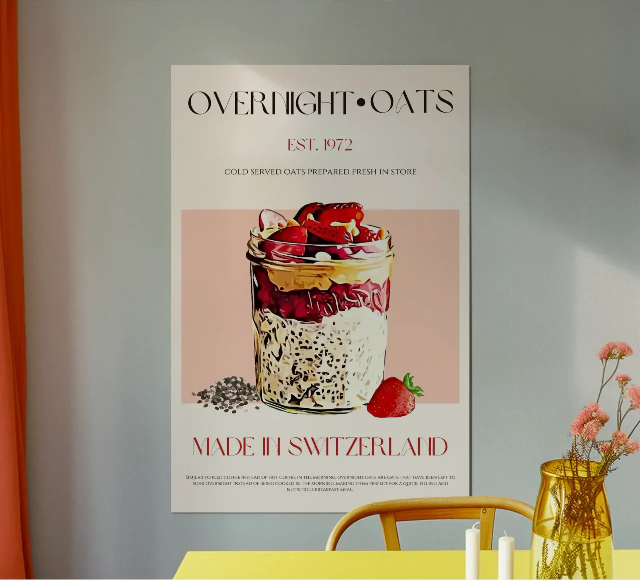 Stampa dell'avena per la notte poster da KOKRPrints