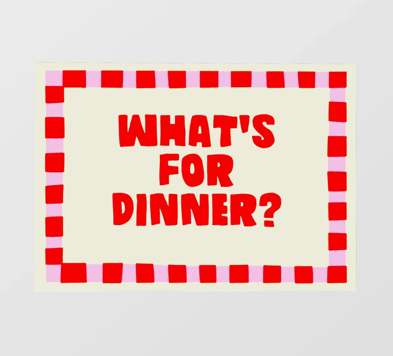 What’s for Dinner? pellicola backlit da Attaboy Dsgn
