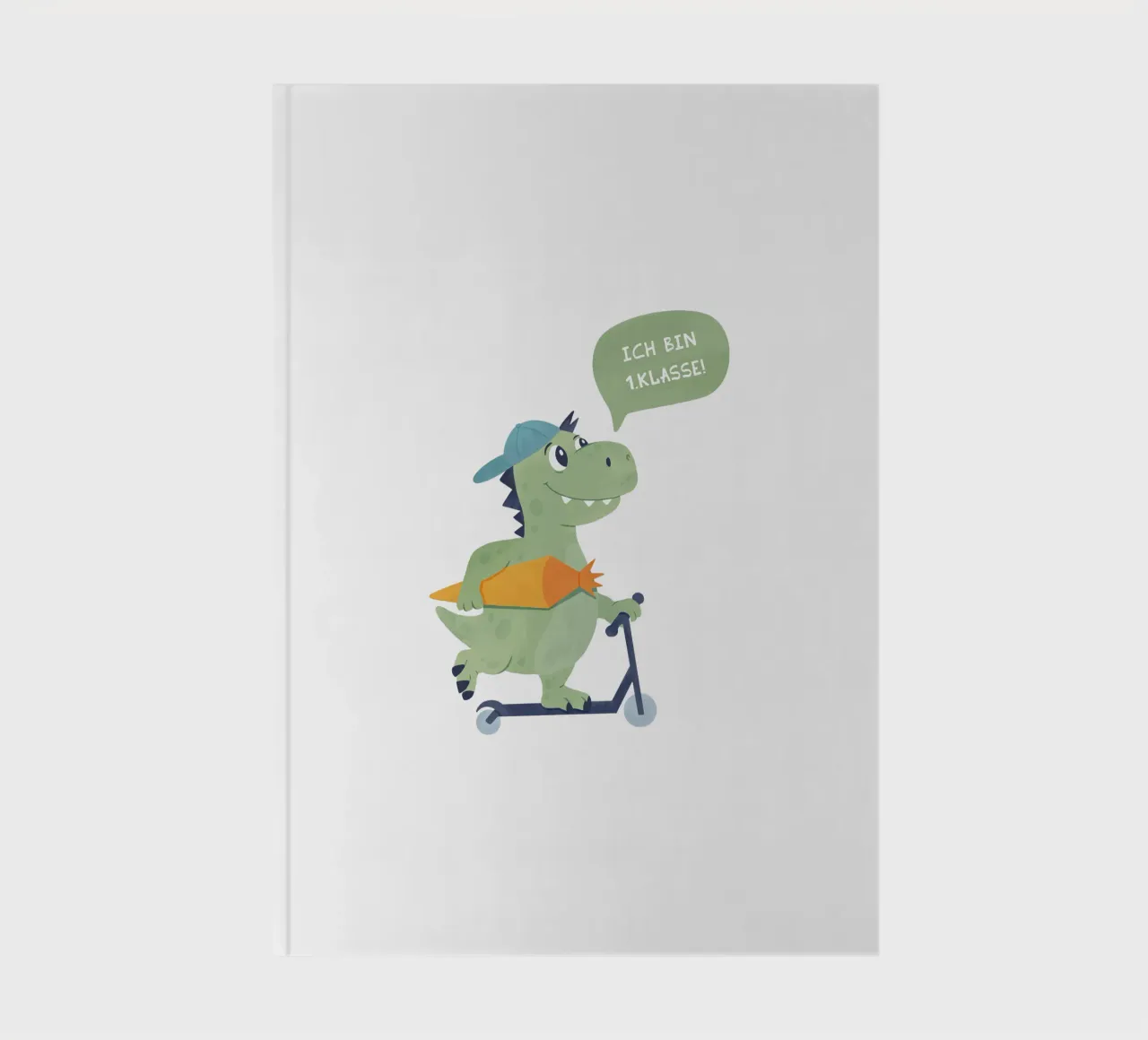 Scooter Dino notebook by Kartenliebe
