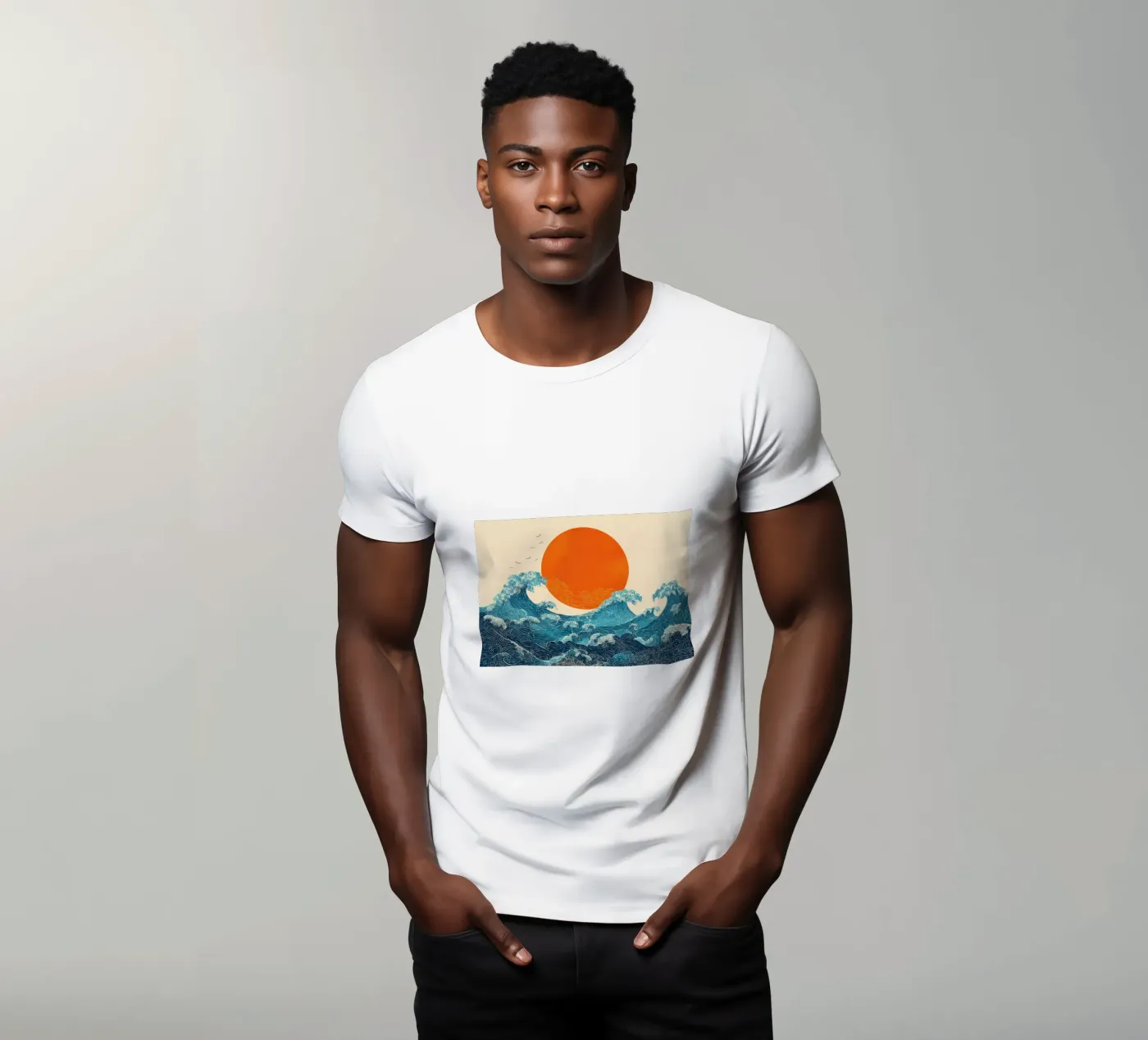 Sole e mare t-shirt da IamHomeStudio