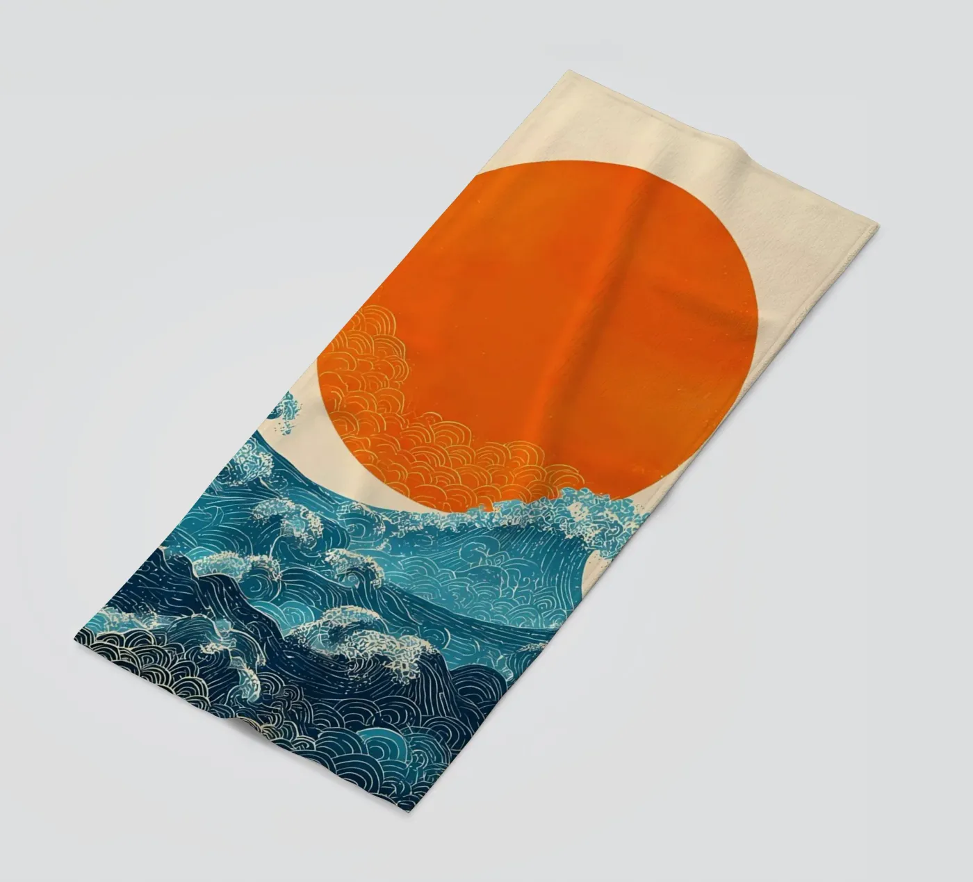 Sonne und Meer Strandtuch von IamHomeStudio