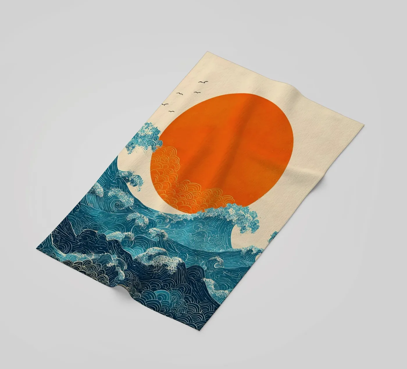 Sonne und Meer Strandtuch von IamHomeStudio