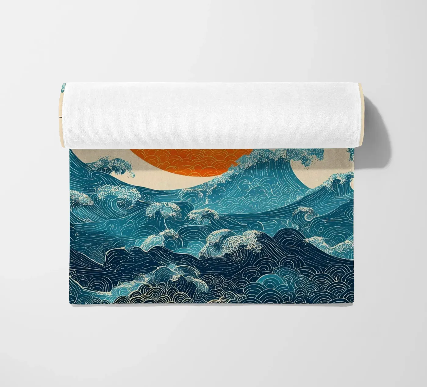 Sonne und Meer Strandtuch von IamHomeStudio