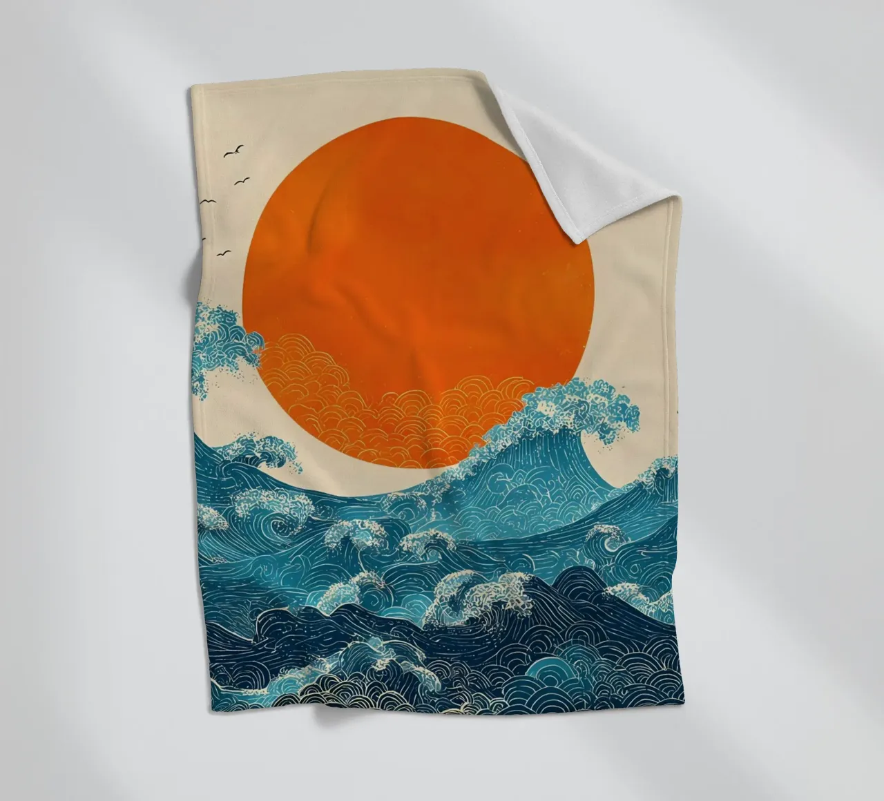 Sole e mare coperta in pile da IamHomeStudio