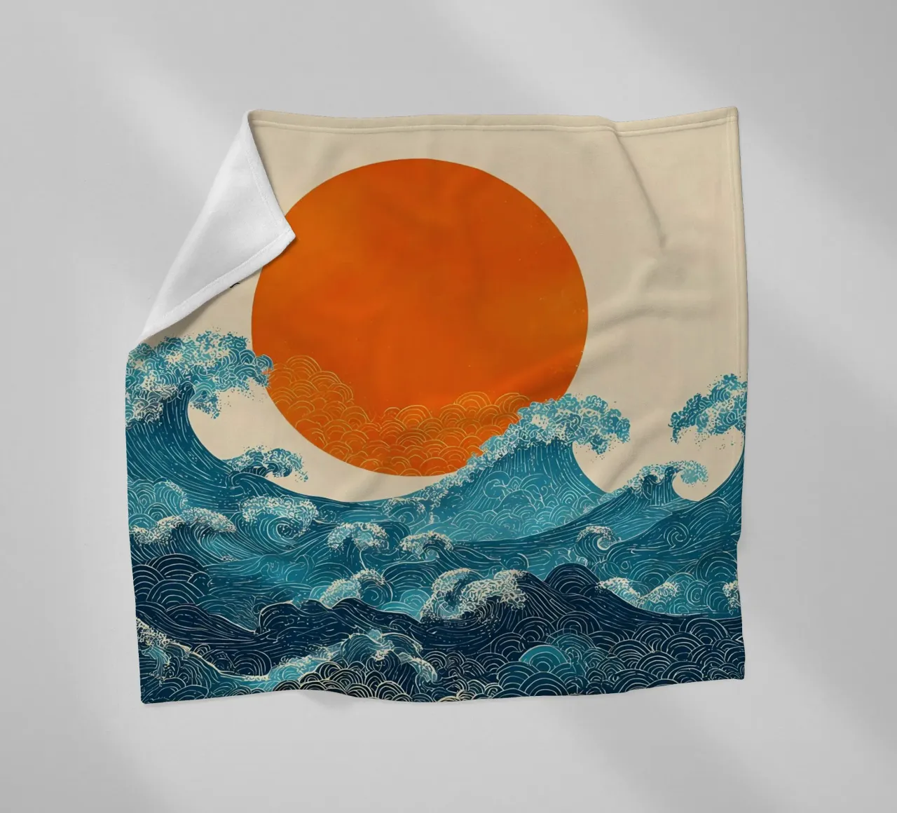 Sole e mare coperta in pile da IamHomeStudio