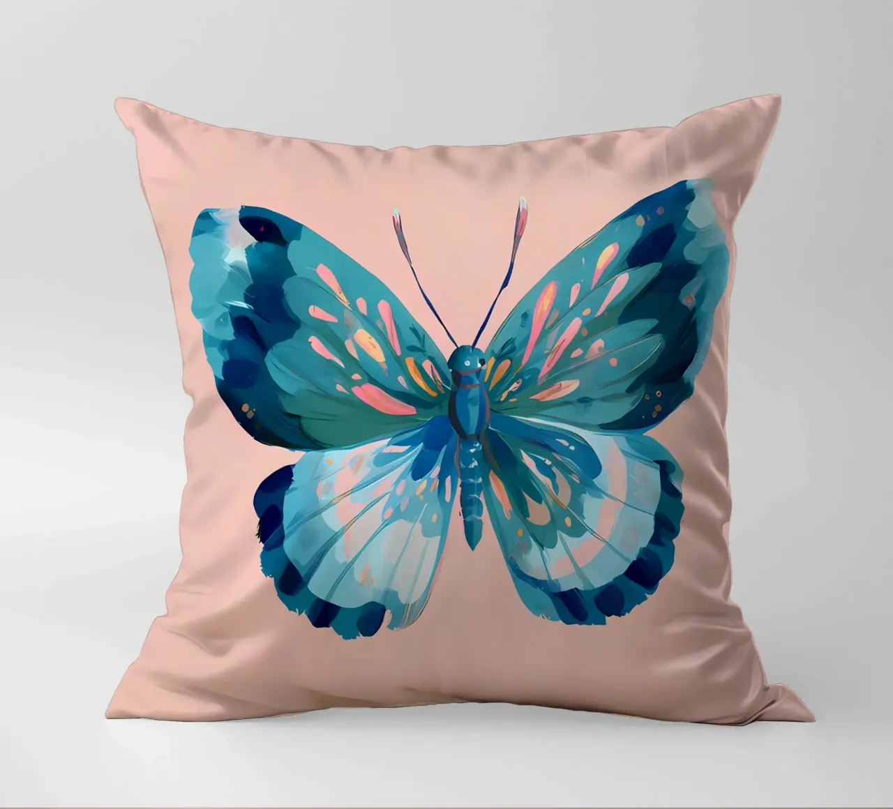 Farfalla blu cuscino da IamHomeStudio