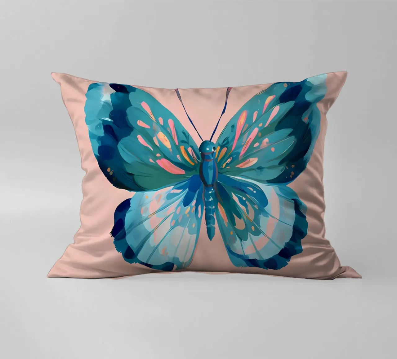 Farfalla blu cuscino da IamHomeStudio