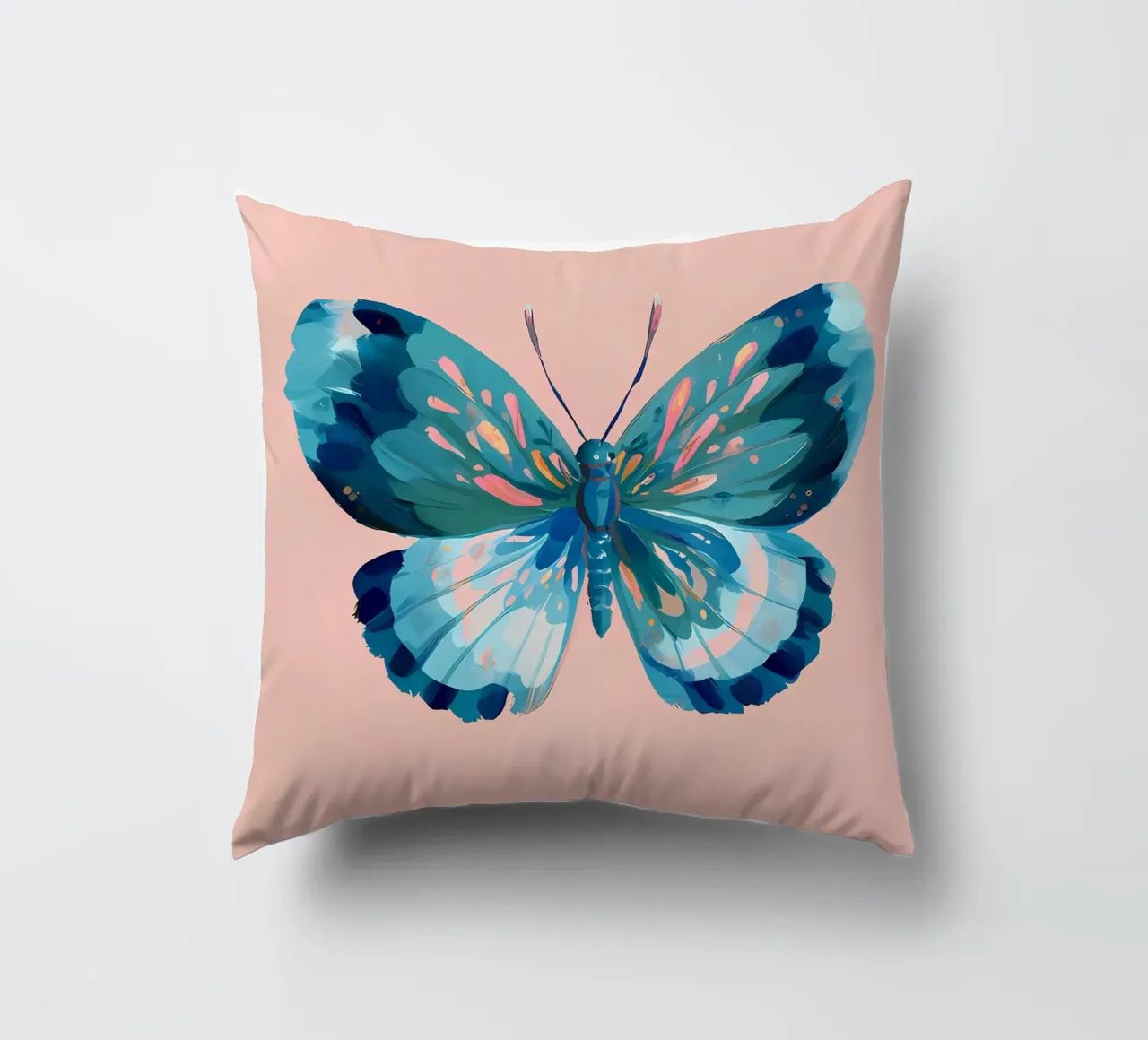 Farfalla blu cuscino da IamHomeStudio