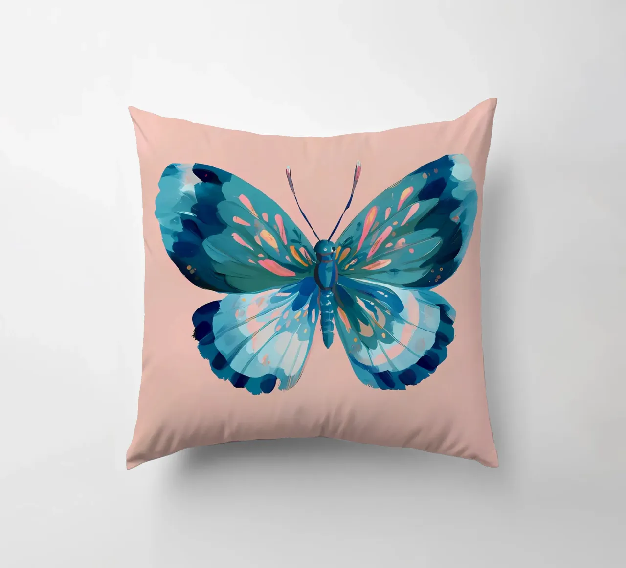 Farfalla blu cuscino da IamHomeStudio
