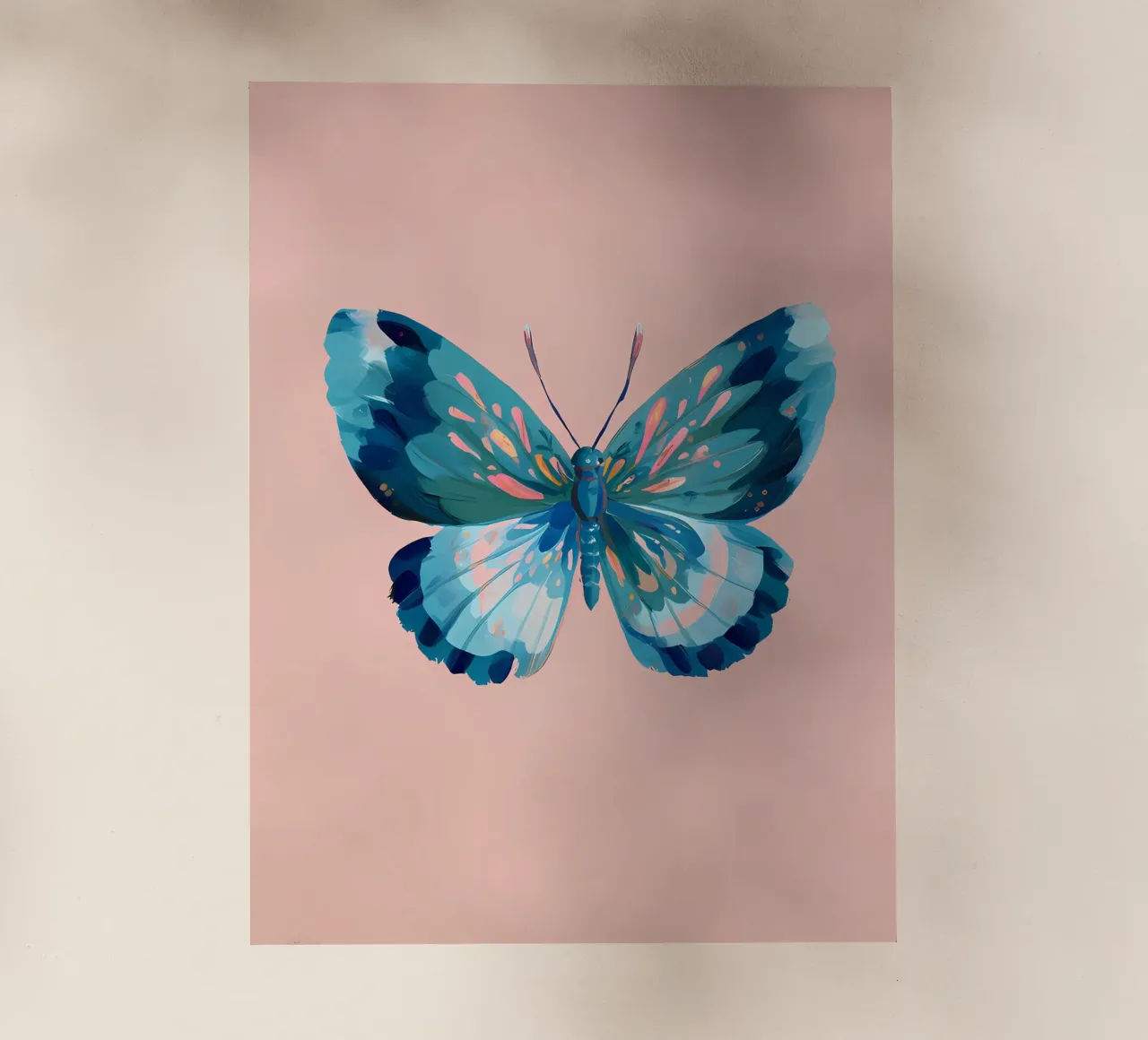 Farfalla blu pellicola backlit da IamHomeStudio