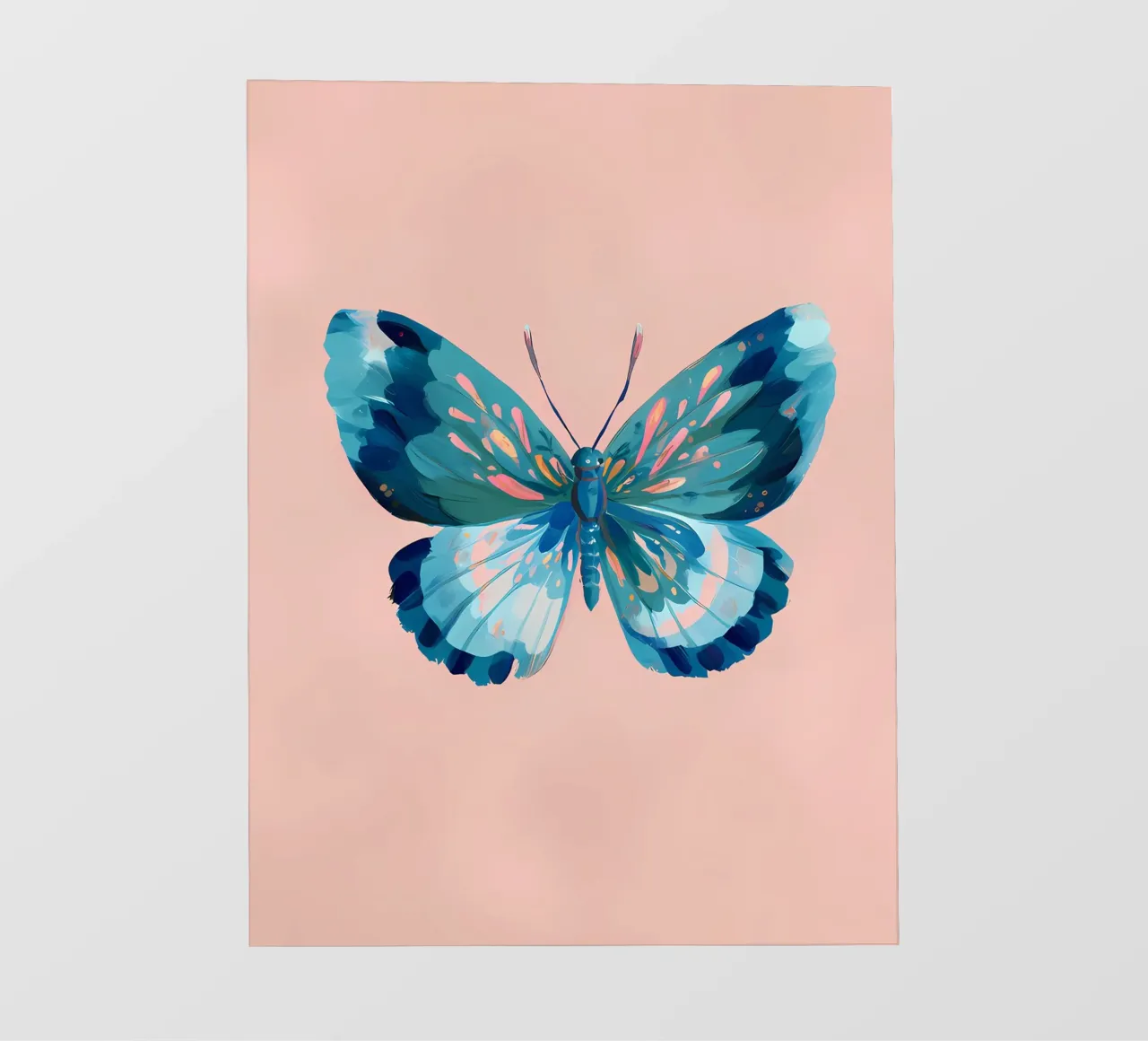 Farfalla blu telo in pvc da IamHomeStudio