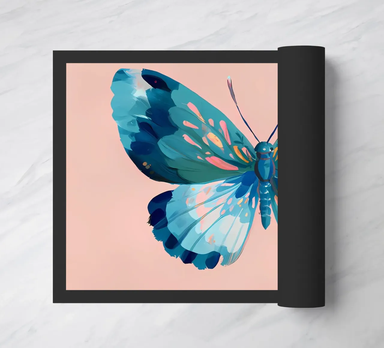 Farfalla blu zerbino da IamHomeStudio