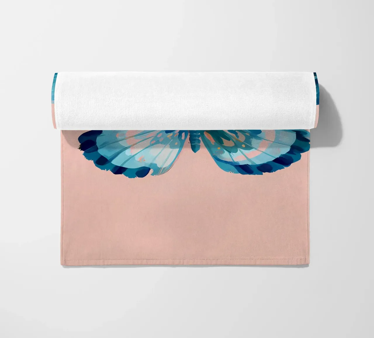 Farfalla blu telo mare da IamHomeStudio