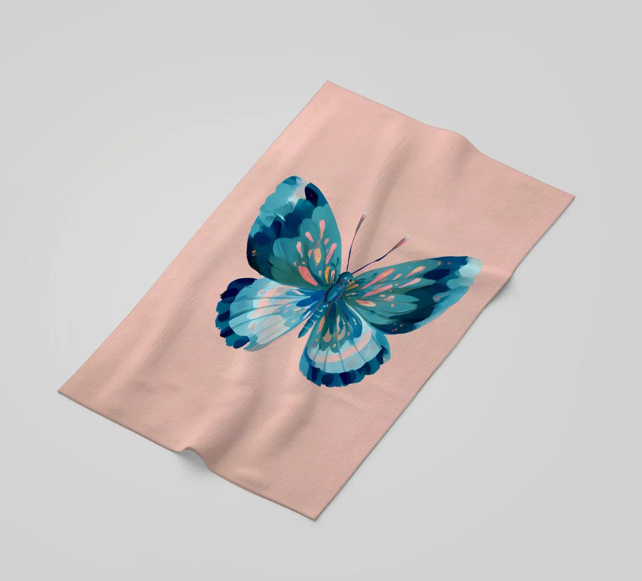 Farfalla blu telo mare da IamHomeStudio