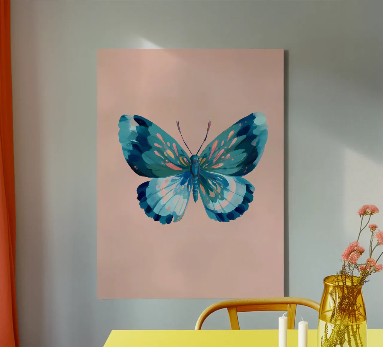 Farfalla blu tela da IamHomeStudio