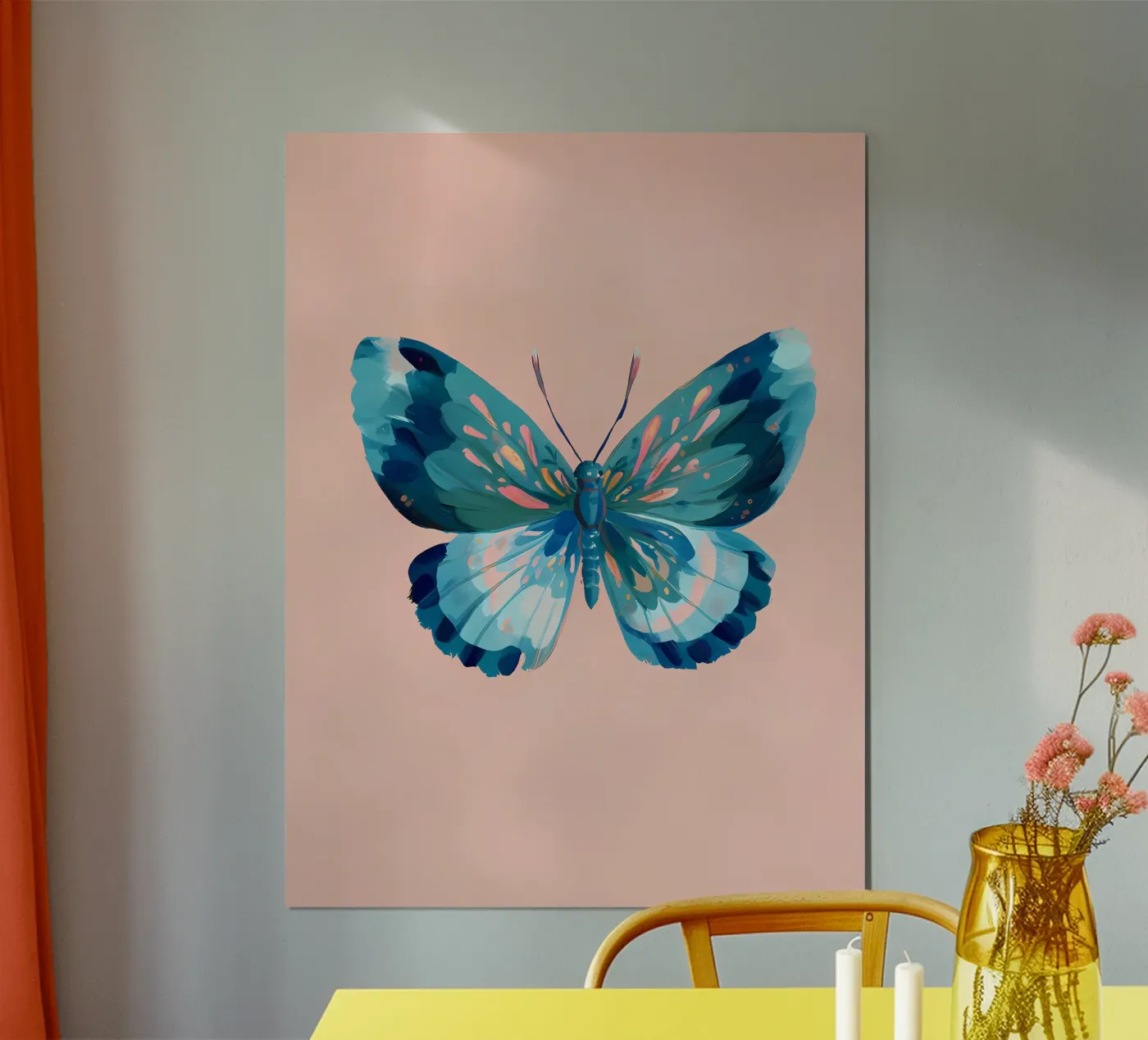 Farfalla blu poster da IamHomeStudio