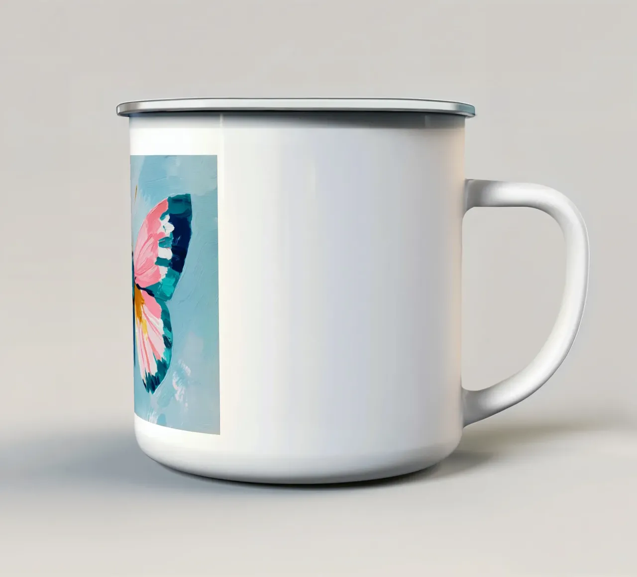Farfalla tazza in smalto da IamHomeStudio