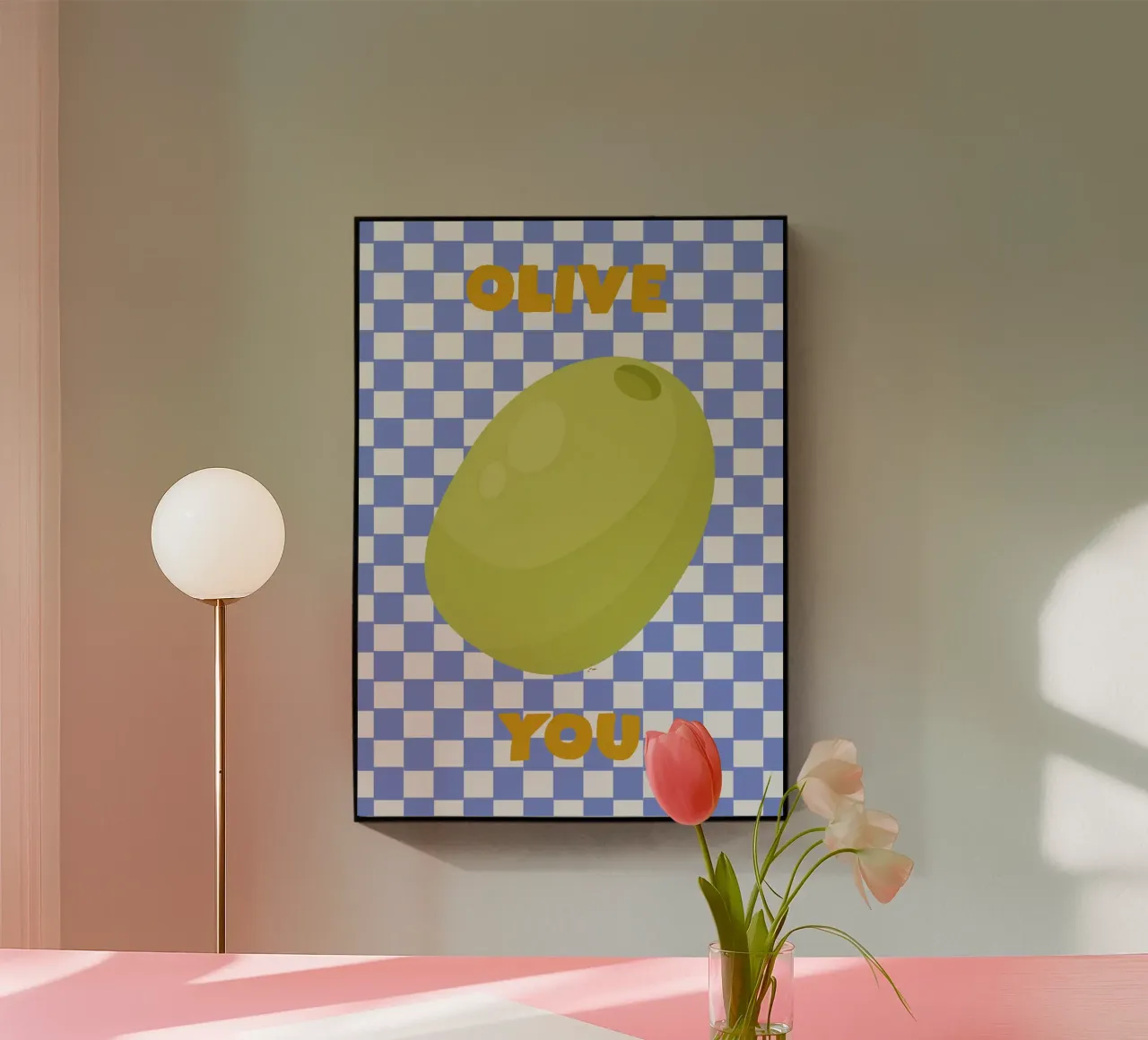 Olive You plexiglass da Attaboy Dsgn