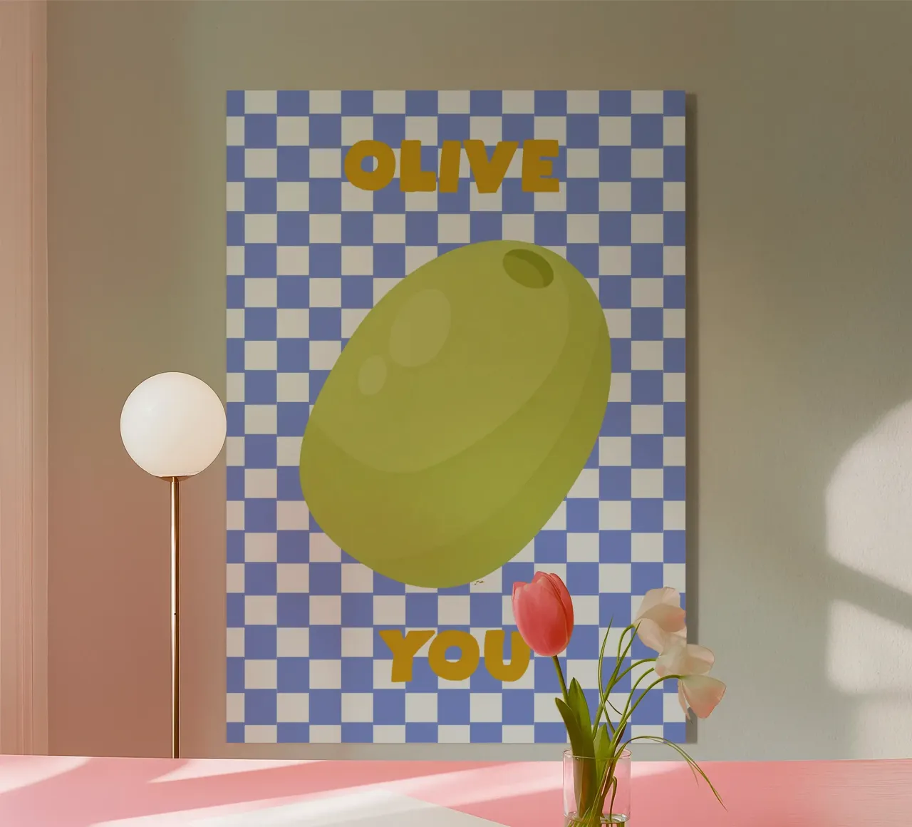 Olive You plexiglass da Attaboy Dsgn