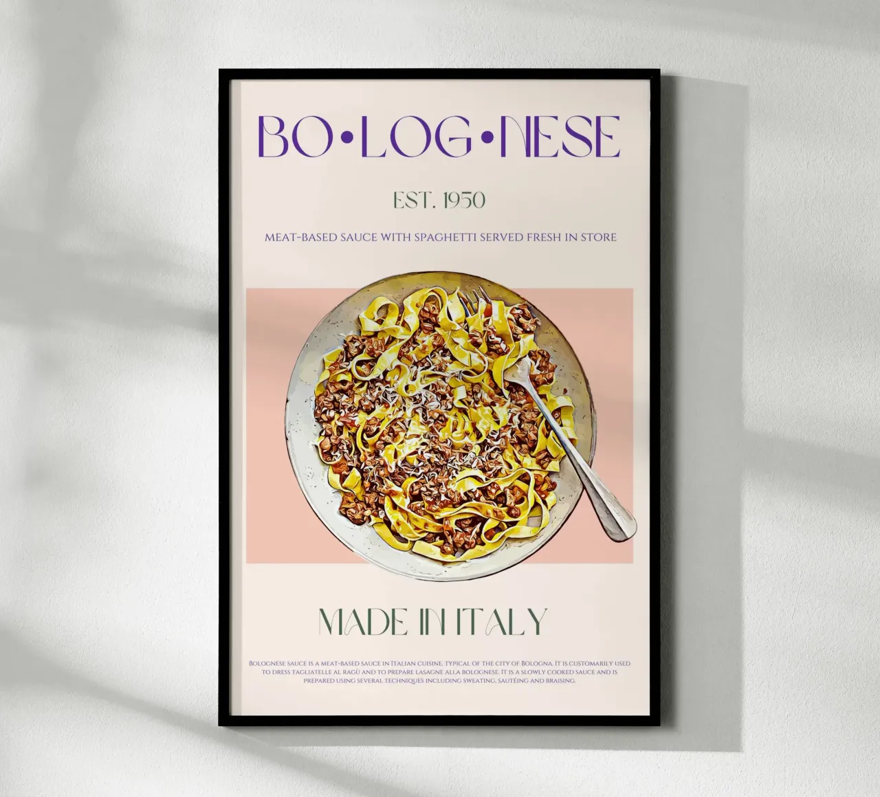 Bolognese Print poster by KOKRPrints