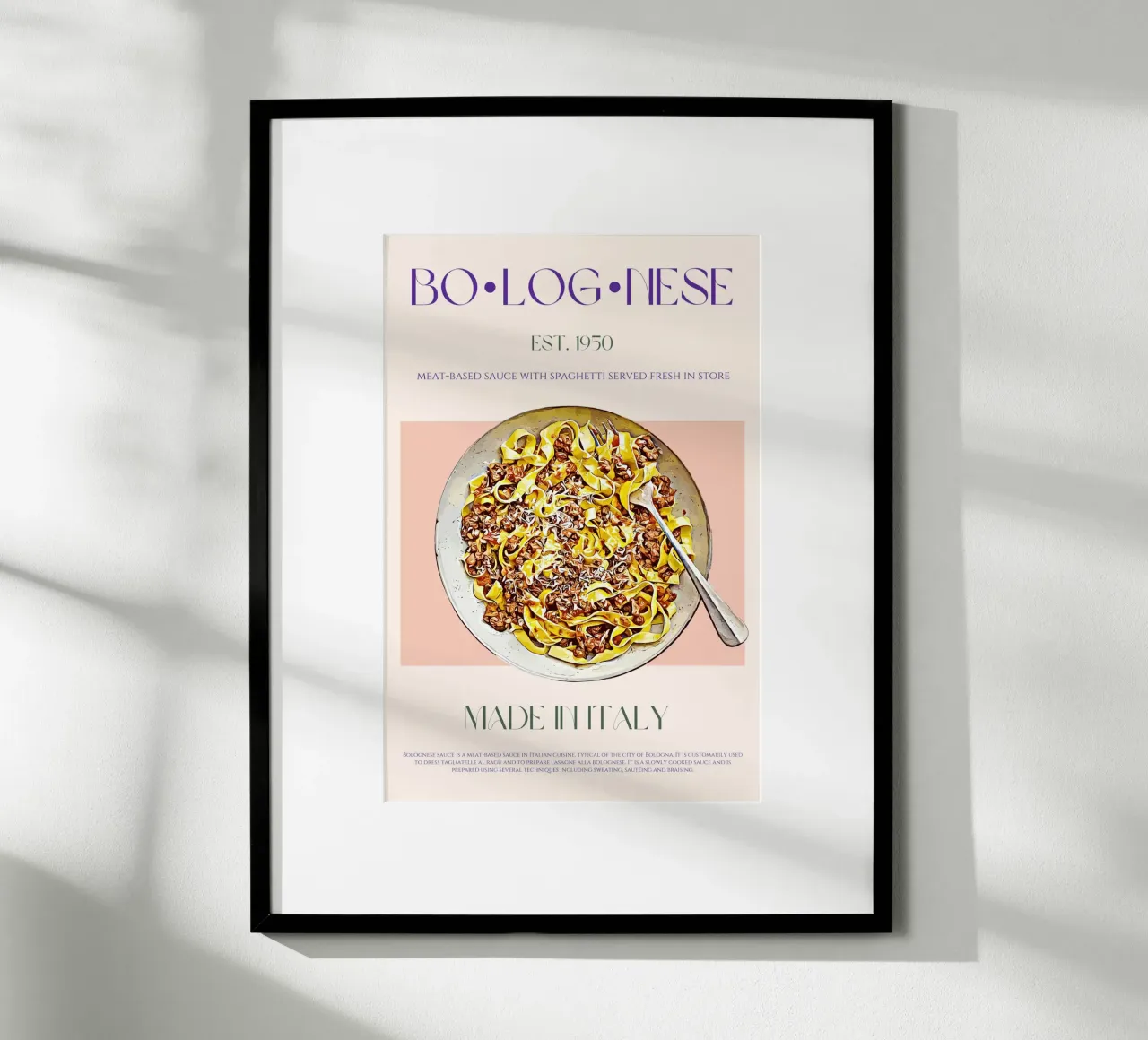 Bolognese Print poster by KOKRPrints