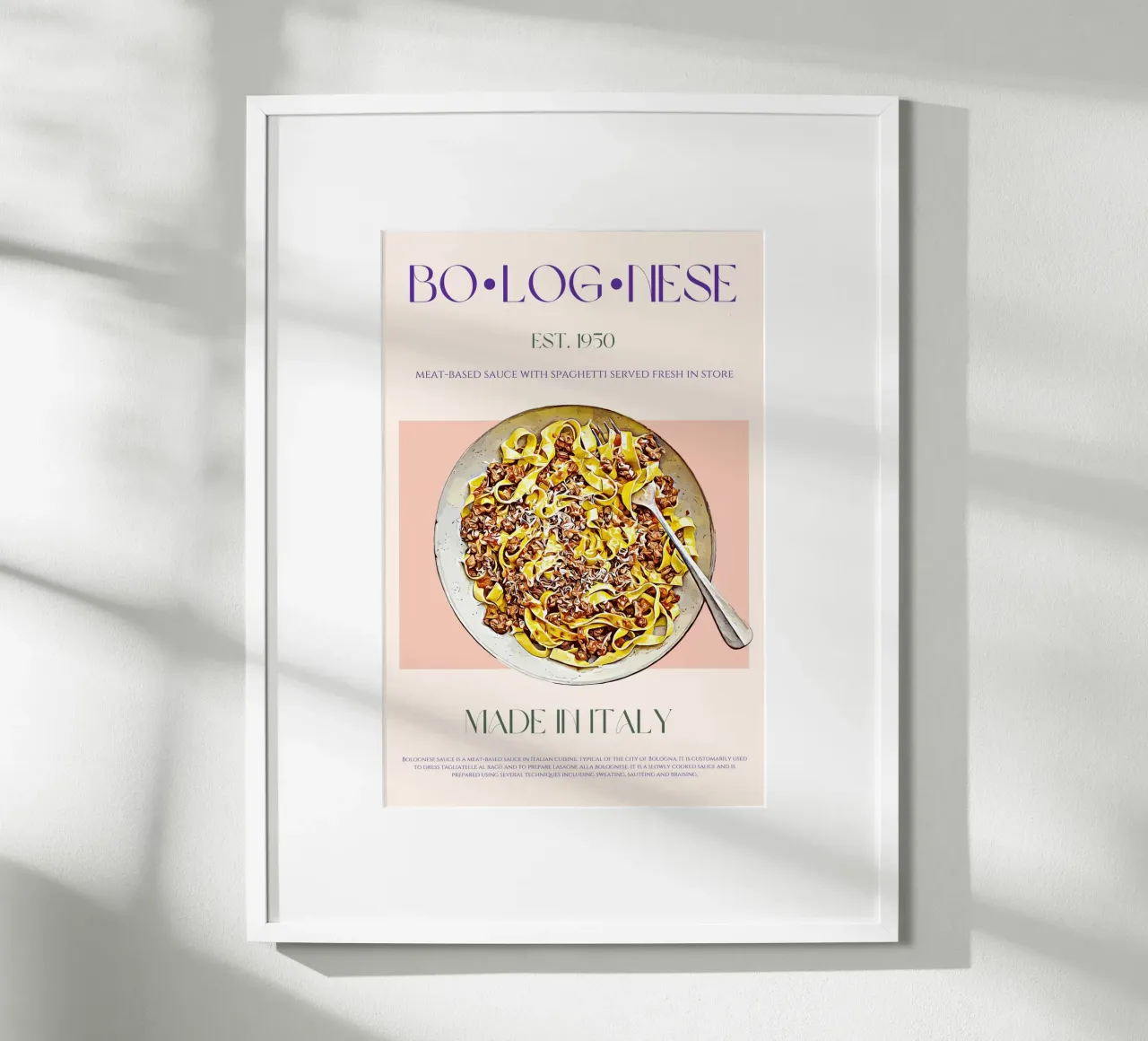 Bolognese Print poster by KOKRPrints