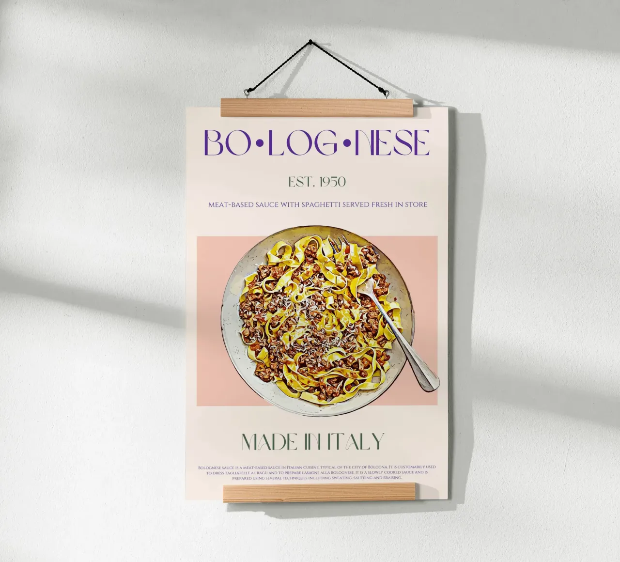 Bolognese Print poster by KOKRPrints