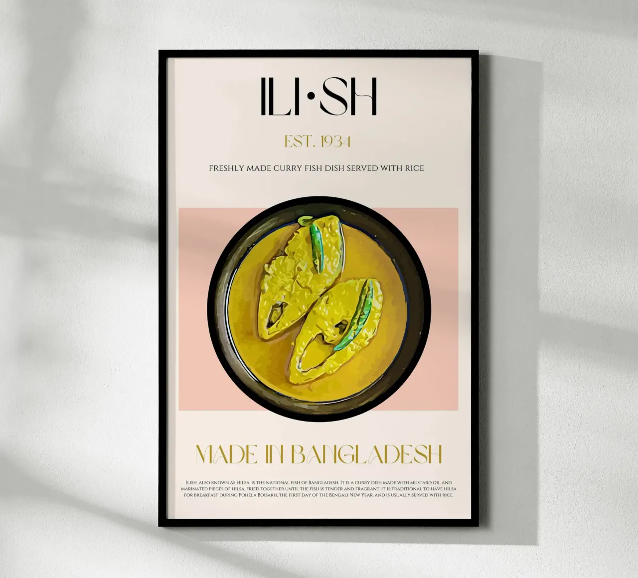 Ilish Print poster by KOKRPrints