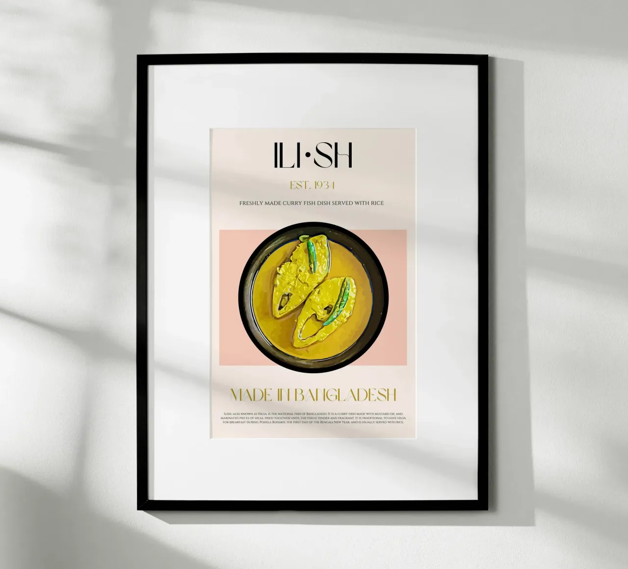 Ilish Print poster by KOKRPrints