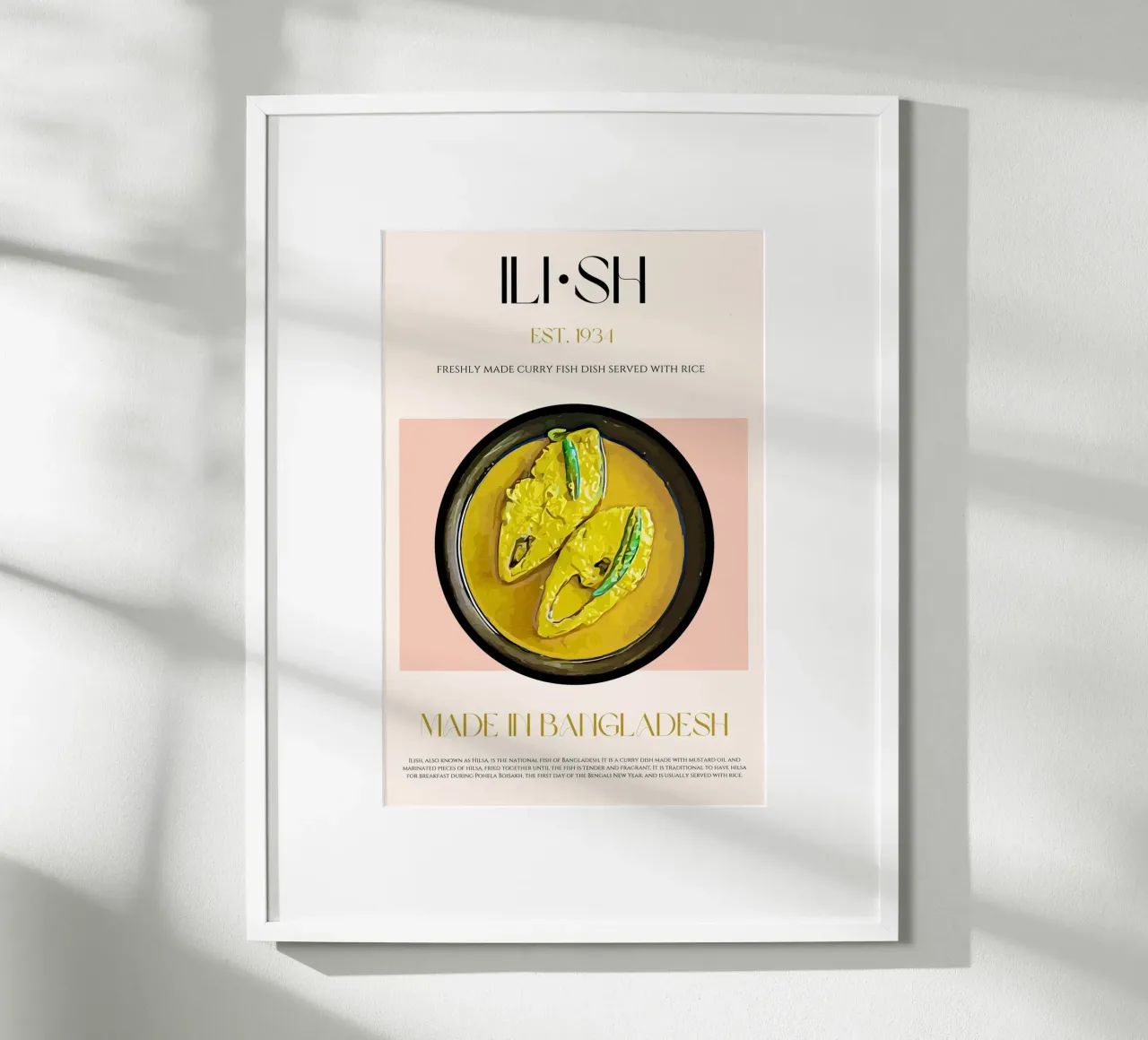Ilish Print poster by KOKRPrints