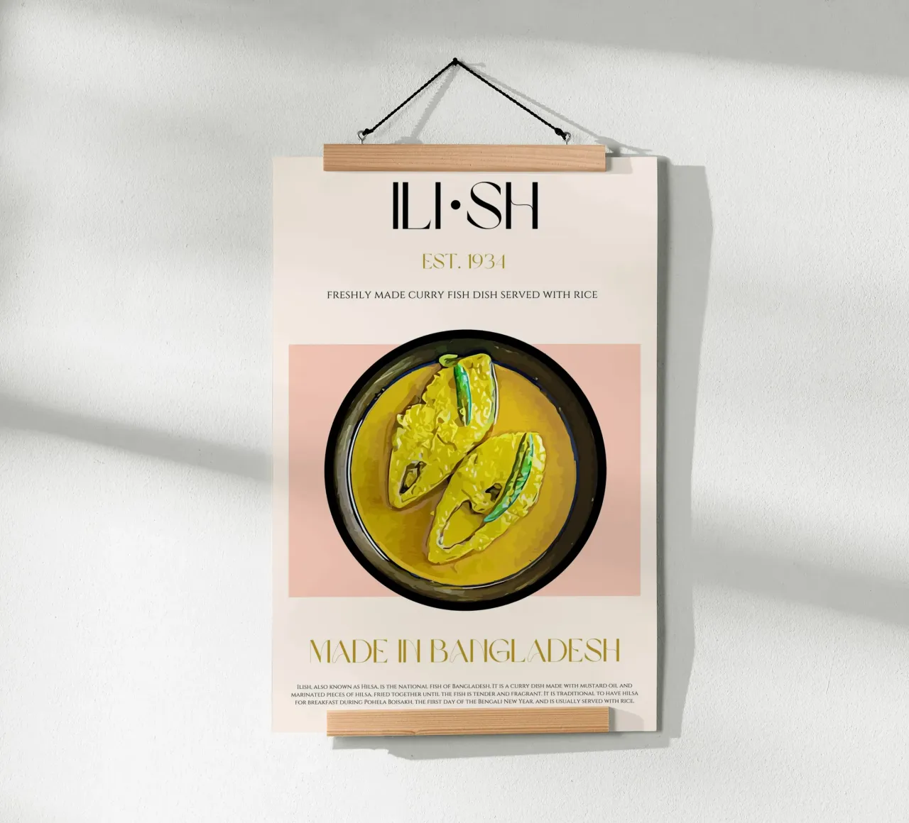 Ilish Print poster by KOKRPrints