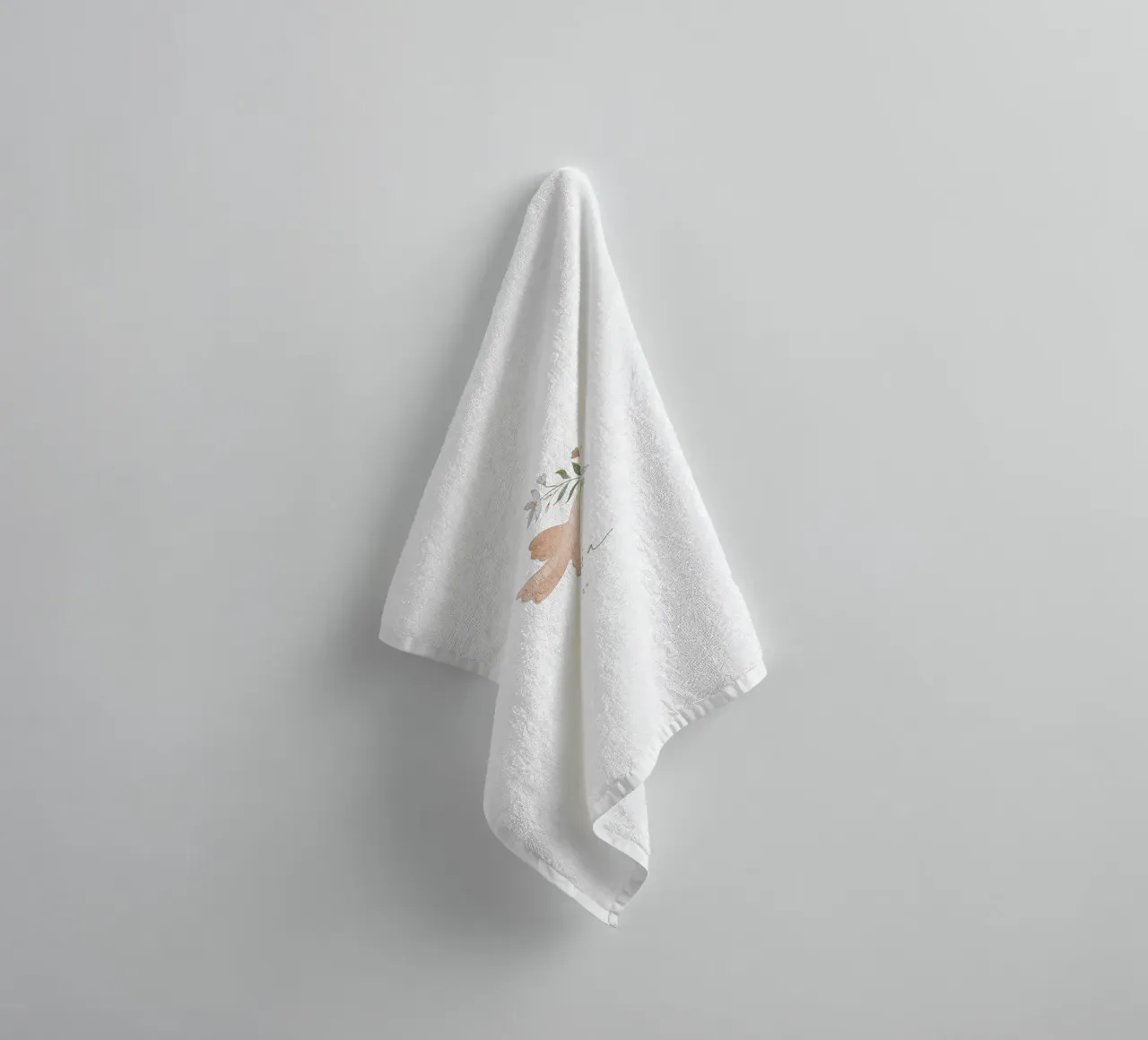 Delicate duif badhanddoek van Kartenliebe