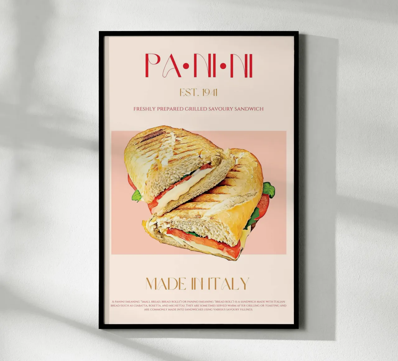 Panini Print poster by KOKRPrints